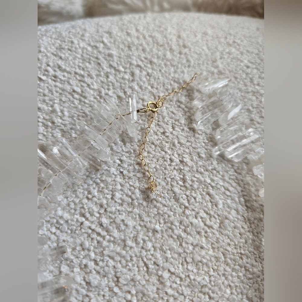 TEMPÊTE × Anthropologie, Raw Crystal Choker Necklace, MSRP$200 - Picture 6 of 8